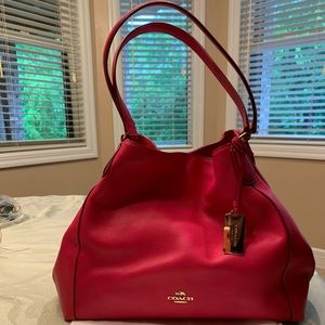 Coach Refined Pebble Leather Edie
